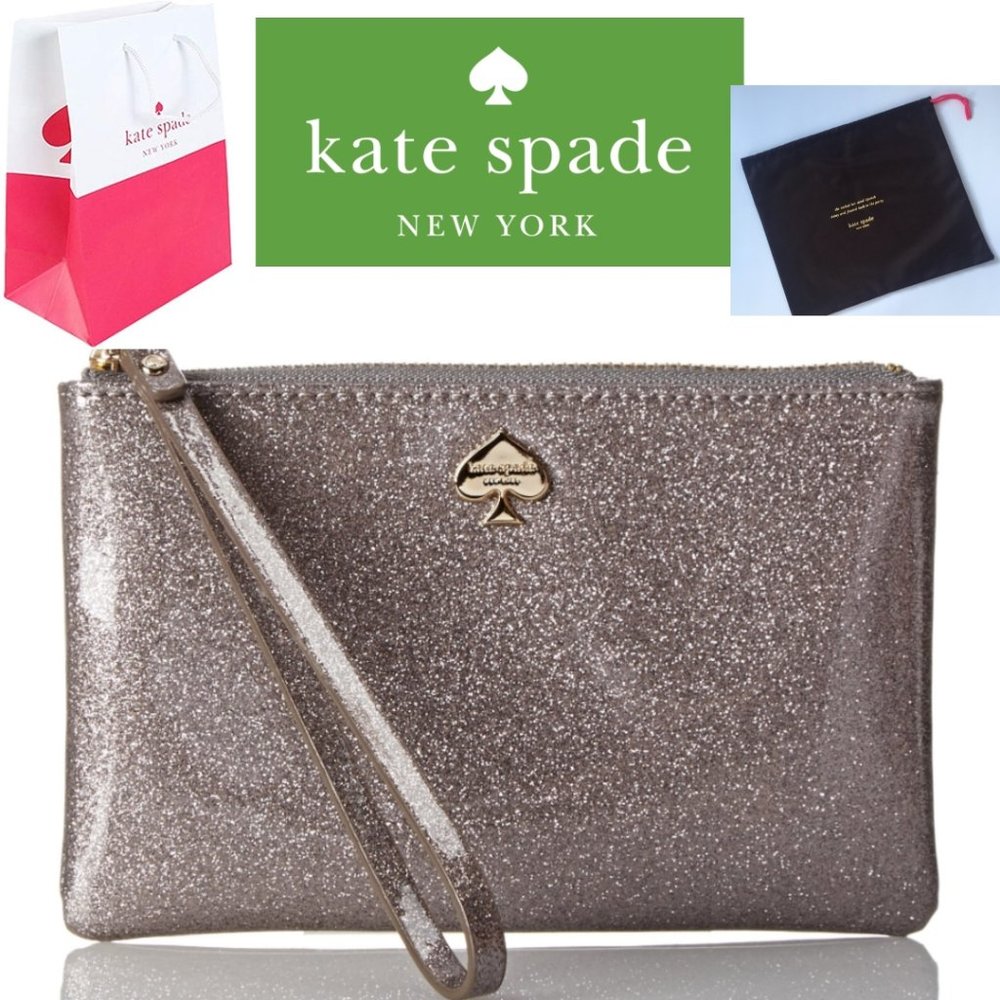 ***SOLD***Kate Spade 14K Gold Glitter Wallet NWT - Picture 1 of 8